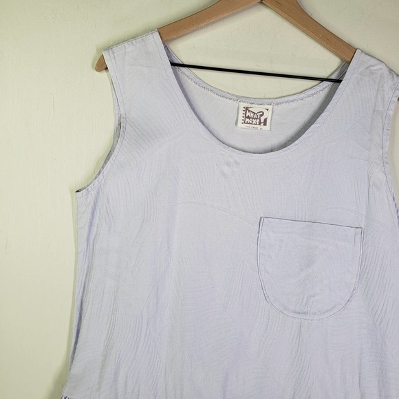 What Next? Sleeveless Drop Waist Dress OS M L Lavender - Picture 2 of 8